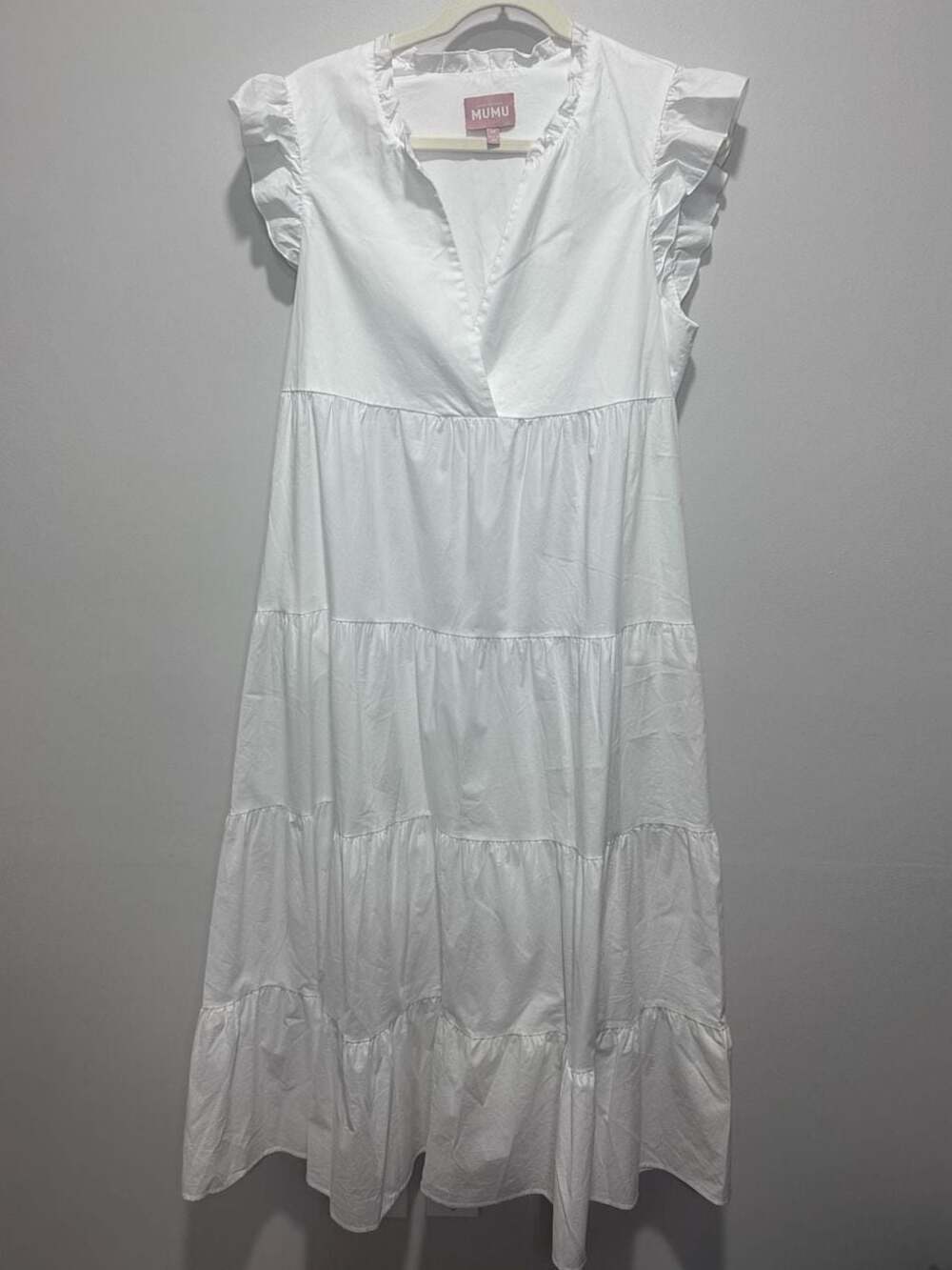 Show Me Your Mumu Mia James Midi Dress White Size M - Picture 3 of 7